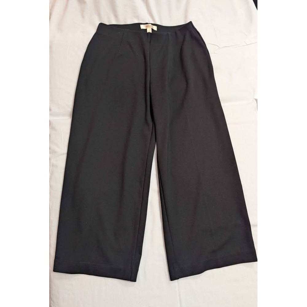 Autres Filles Black Wide Leg Cropped Pants Women's Small